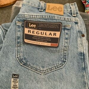 Lee Light Blue Regular Fit Jeans 34 x 32